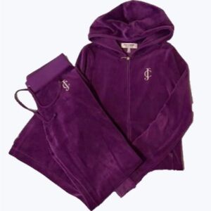 Juicy Couture Purple Hoodie and Sweatpants Set